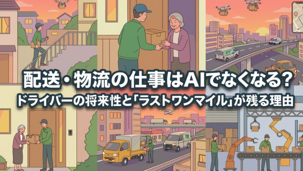 配送・物流の仕事はAIでなくなる？ドライバーの将来性と「ラストワンマイル」が残る理由