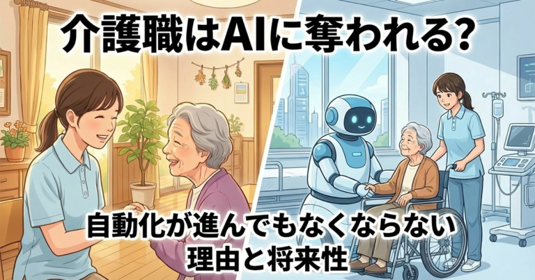 介護職はAIに奪われる？自動化が進んでもなくならない理由と将来性