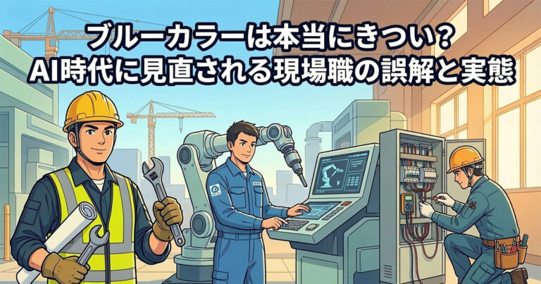 ブルーカラーは本当にきつい？AI時代に見直される現場職の誤解と実態