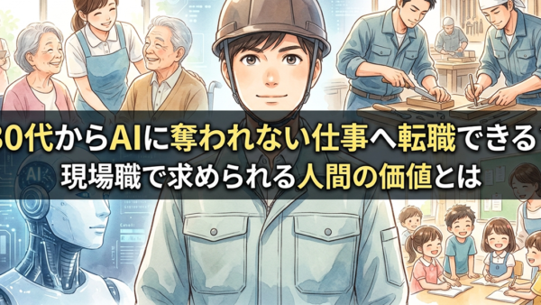 30代からAIに奪われない仕事へ転職できる？現場職で求められる人間の価値とは