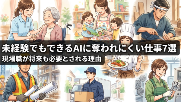 未経験でもできるAIに奪われにくい仕事7選｜現場職が将来も必要とされる理由