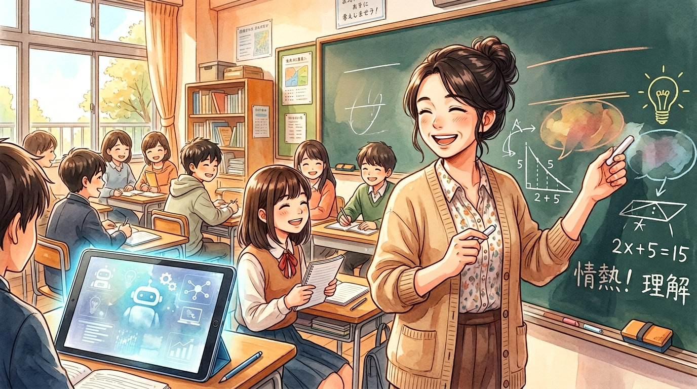 教育現場のAI対比