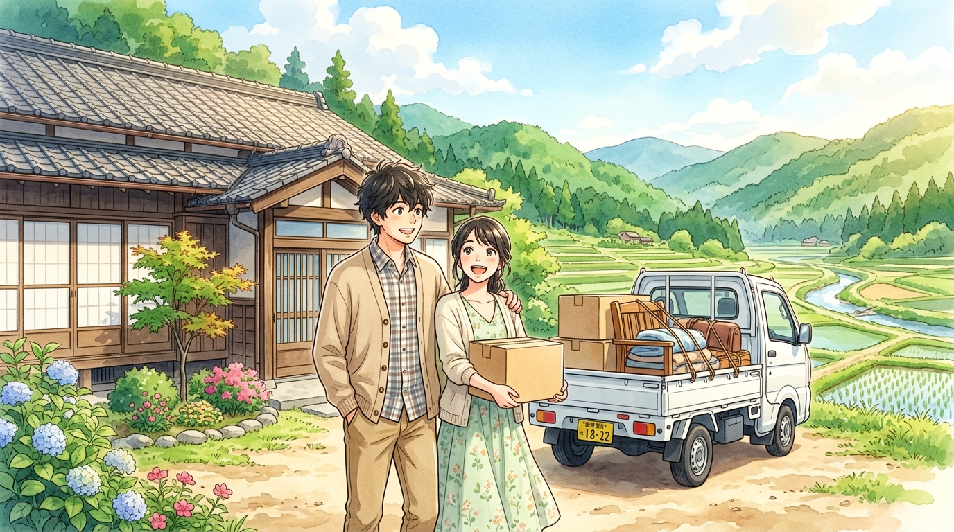 日本の田舎の風景